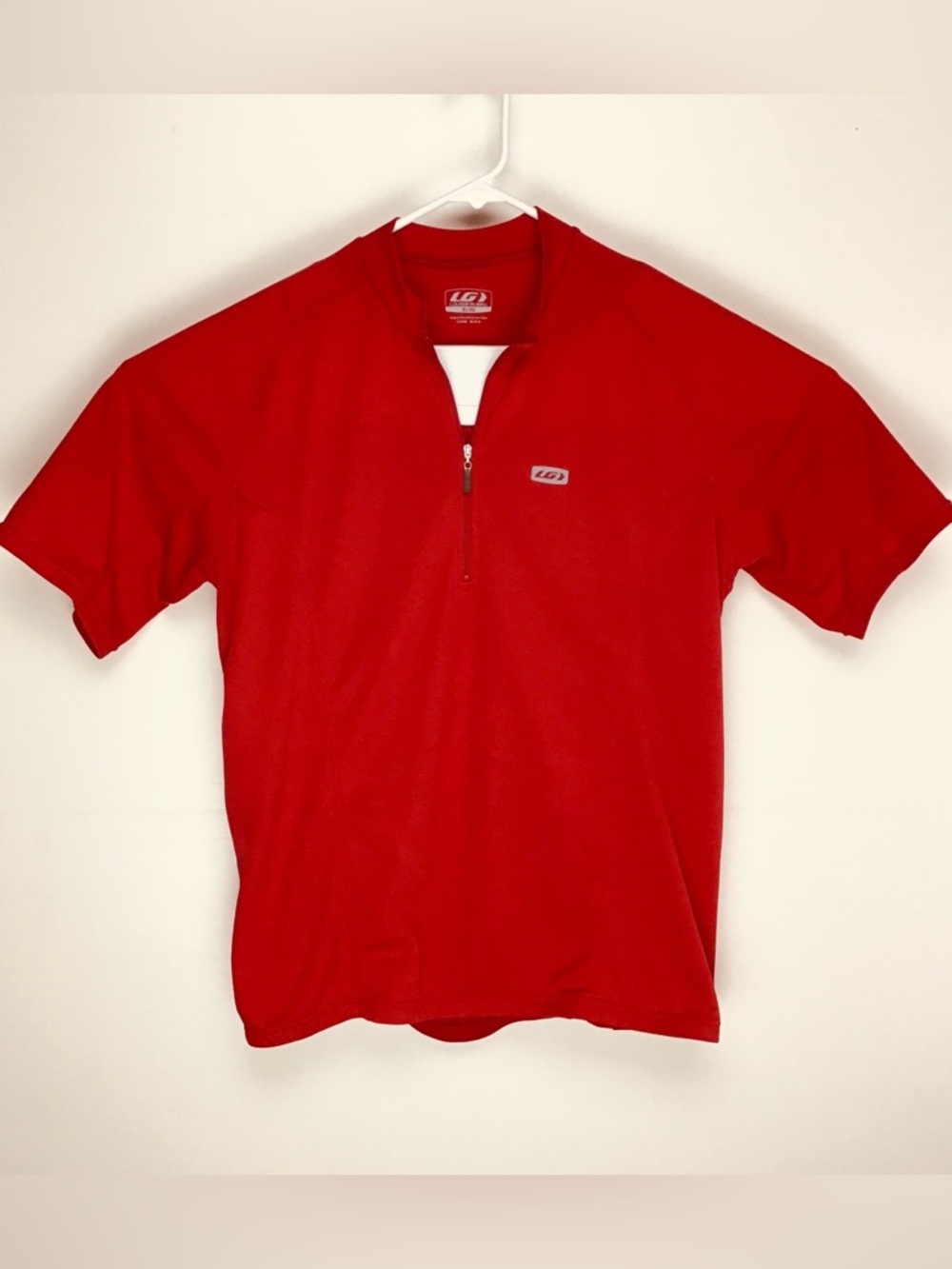 Louis Garneau men’s short sleeve quarter zip cycling jersey XL